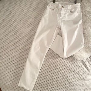 7 For All Mankind • White Jeans • mid rise • Size 27